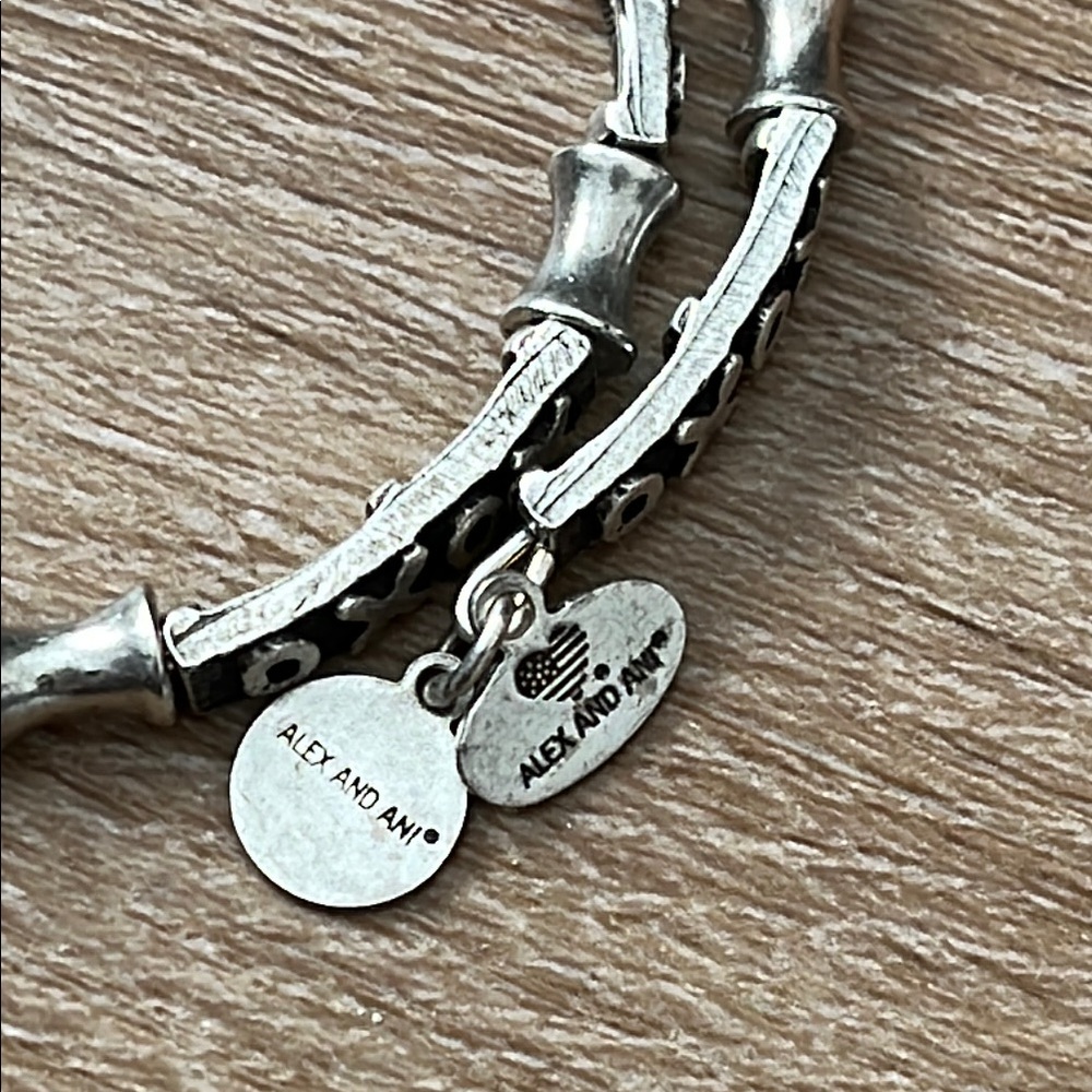 Alex and Ani Silver XOXO Bracelet - Picture 5 of 8